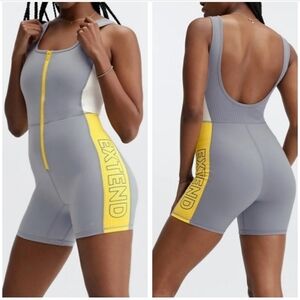 Fabletics Gray and Yellow Jumpsuit